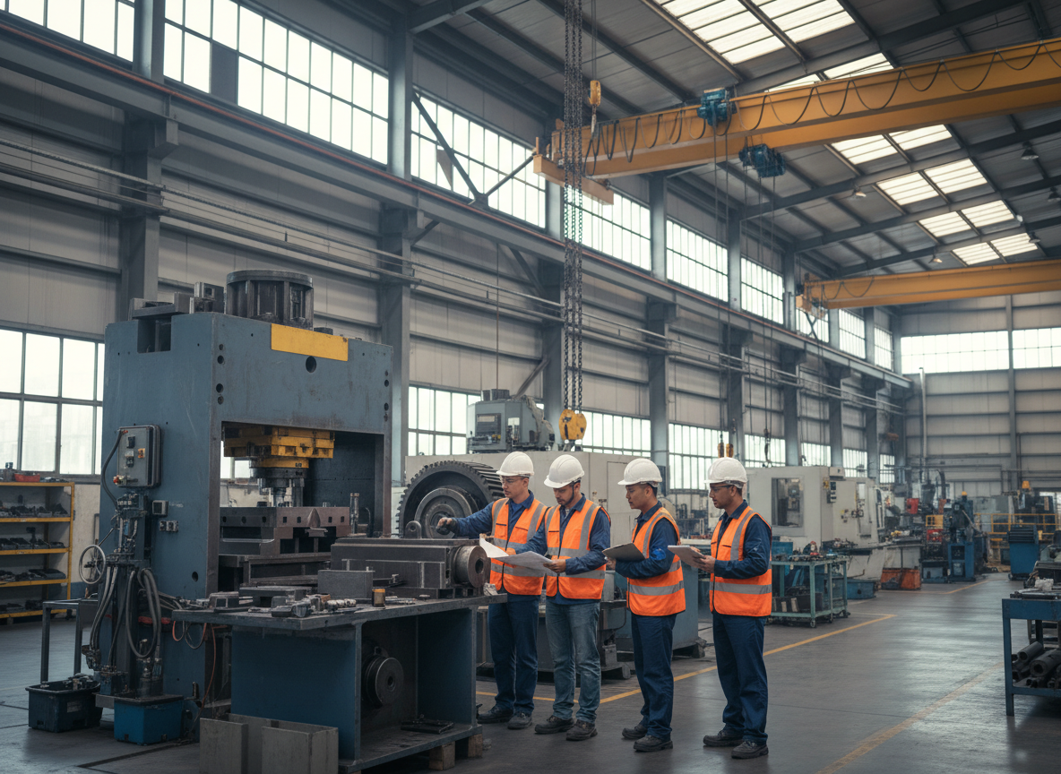 Engineers inspecting equipment